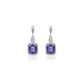 February Birthstone Dangle Earrings