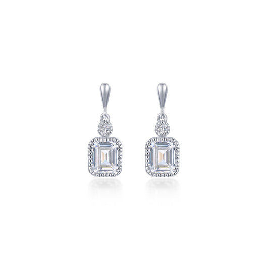 April Birthstone Dangle Earrings