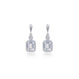 April Birthstone Dangle Earrings