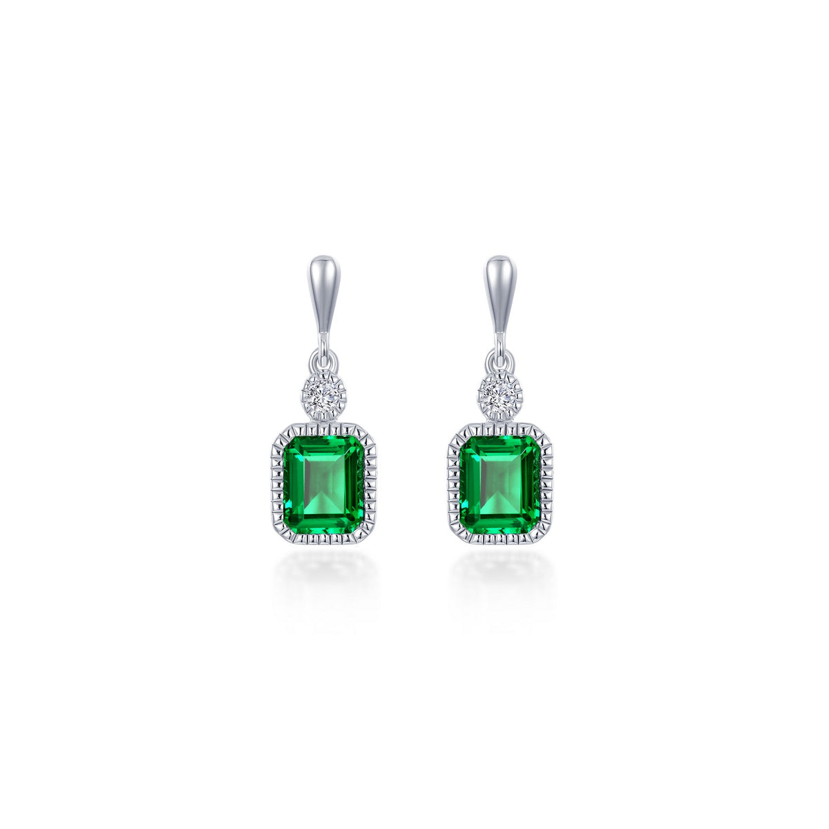 May Birthstone Dangle Earrings