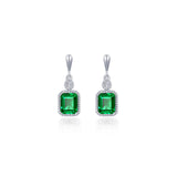 May Birthstone Dangle Earrings