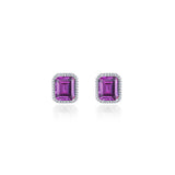 June Birthstone Solitaire Stud