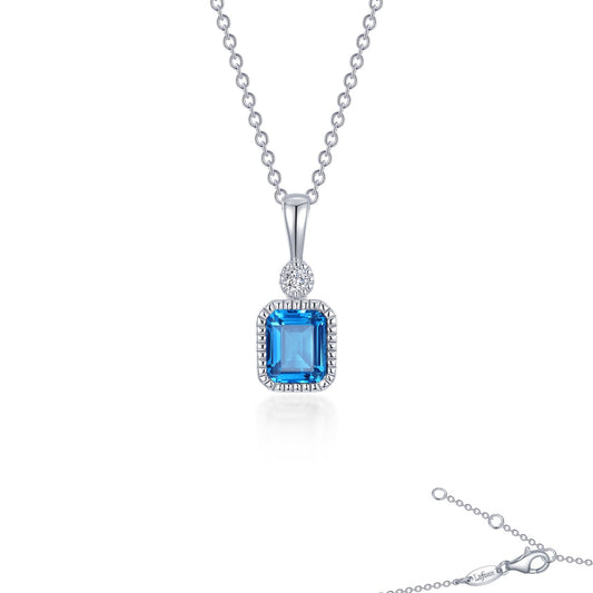 PD SIMULATED DIAMOND/BLUE TOPA