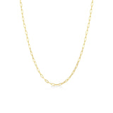 Gold Tone Small Paperclip Chain