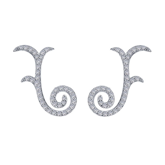 Curvy Ear Climber Earrings