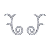 Curvy Ear Climber Earrings