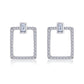 Open Rectangle Drop Earrings
