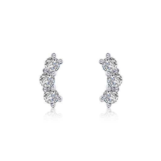 3 Stone Bar Earrings