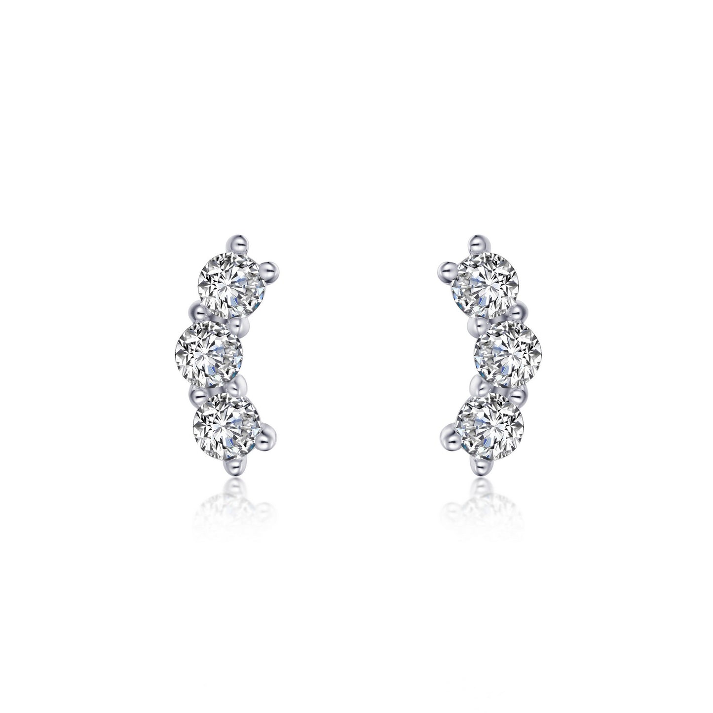 3 Stone Bar Earrings