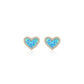 Halo Heart Stud Earrings