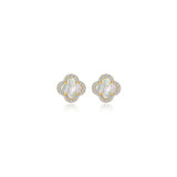 0.4 CTW Halo Stud Earrings