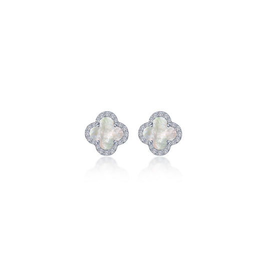 0.4 CTW Halo Stud Earrings