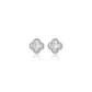 0.4 CTW Halo Stud Earrings