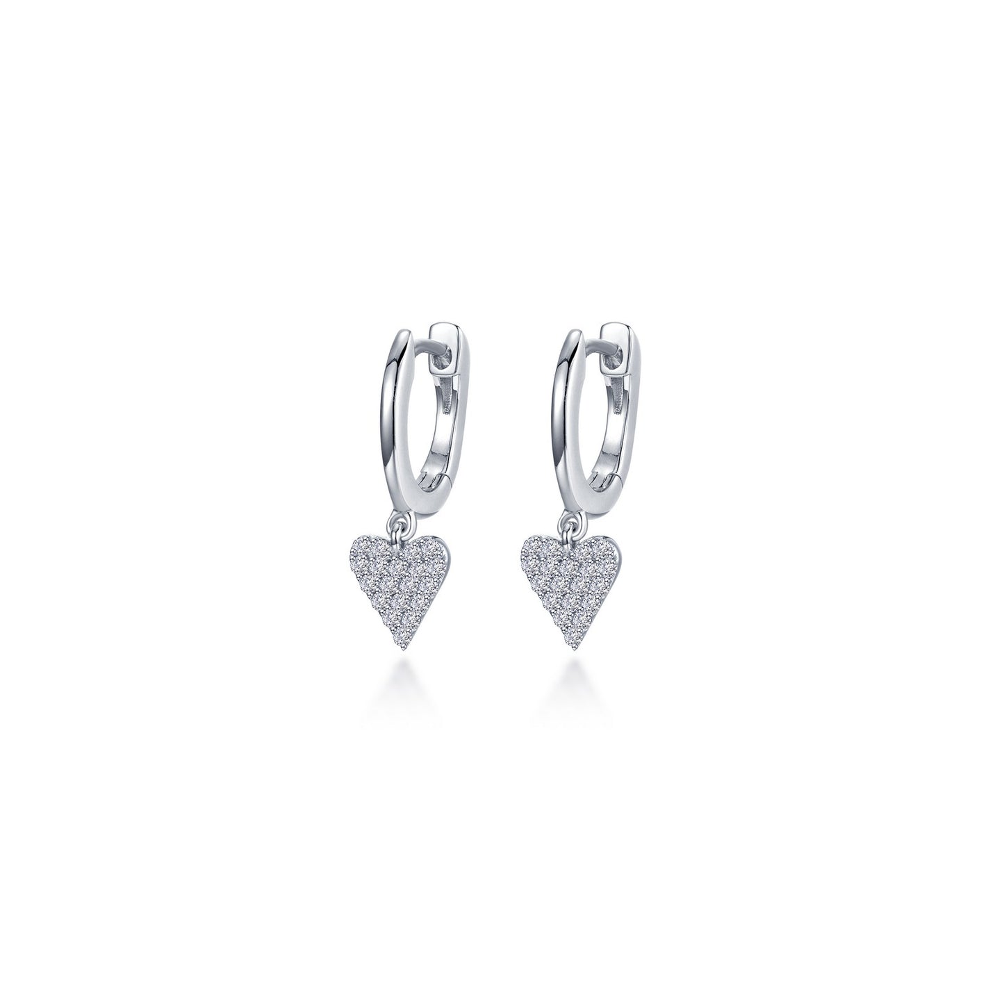 Mini Dangling Heart Huggie Ear