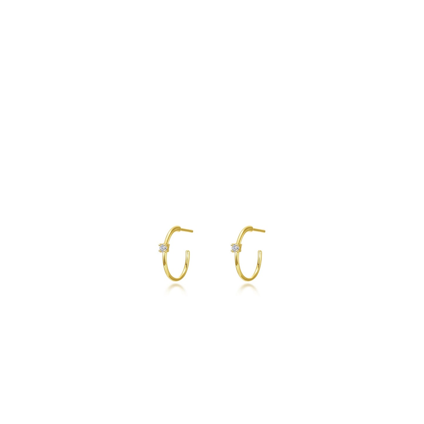 10mm High Polised Hoop Earring