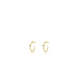 10mm High Polised Hoop Earring