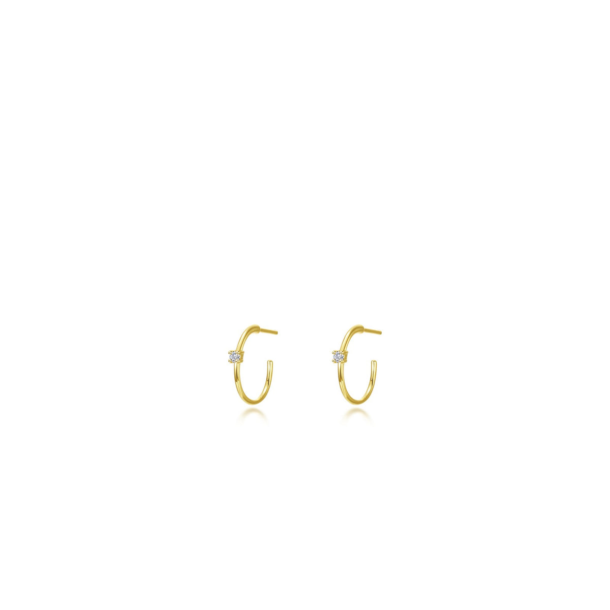 High Polished Hoop Earrings 10mm