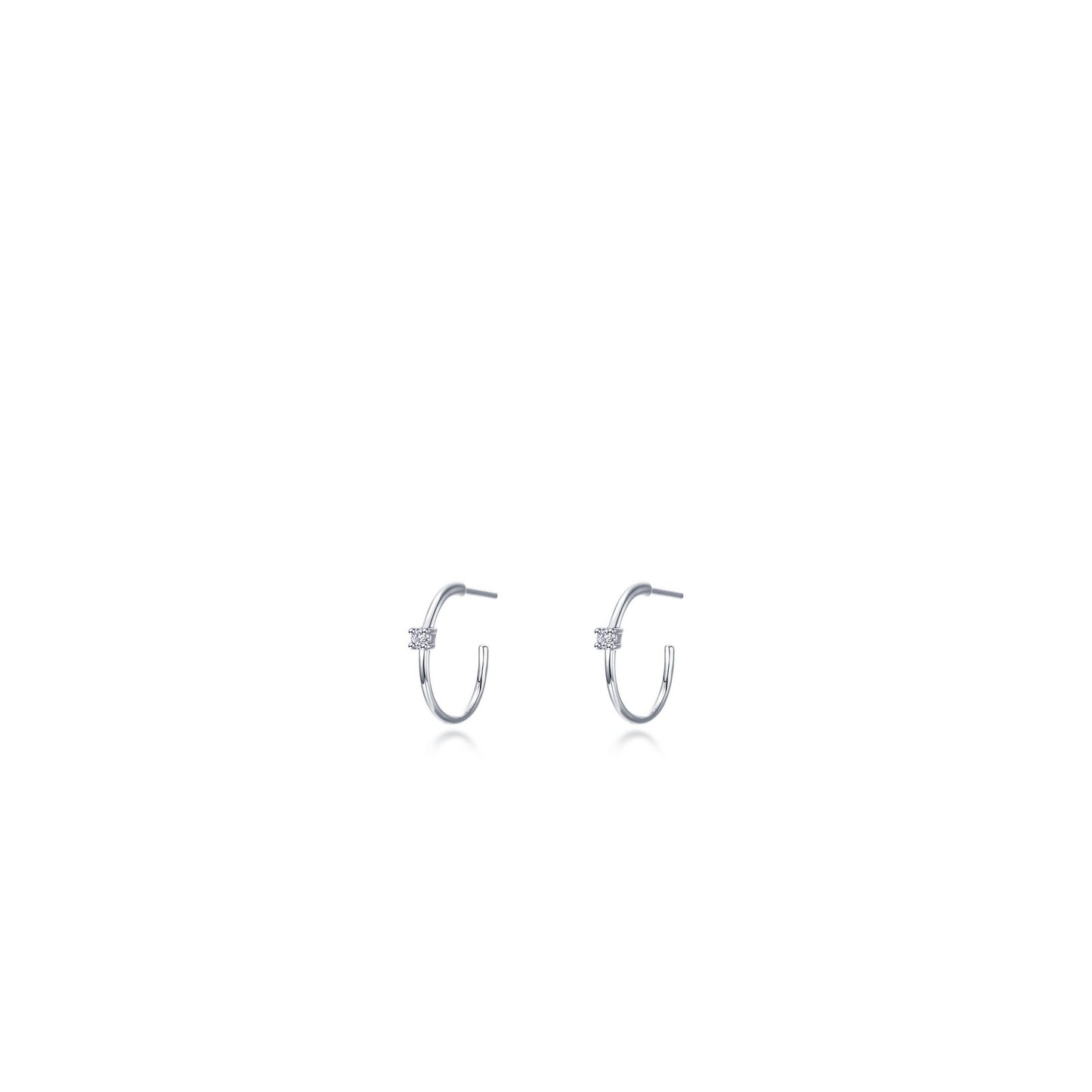 10mm High Polised Hoop Earring