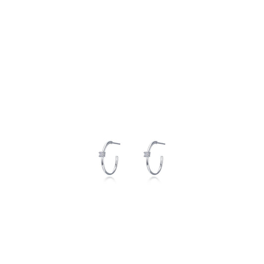 10mm High Polised Hoop Earring