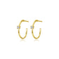 25mm High Polised Hoop Earring