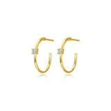 25mm High Polised Hoop Earring