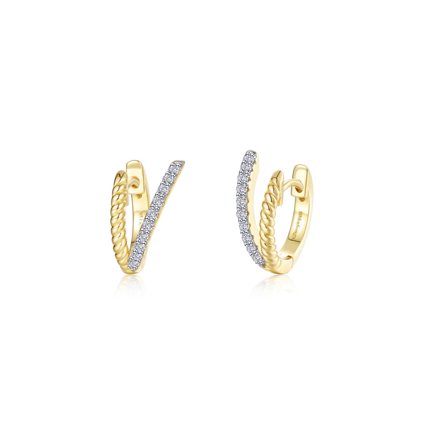 Eternal Weave Huggie Earrings