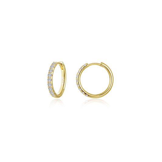 Small Alina Round Hoop Earrings