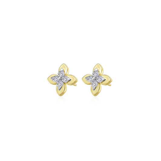 Magnolia Blossom Stud Earrings