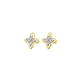 Magnolia Blossom Stud Earrings