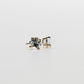 14K Yellow Gold Aquamarine Earrings