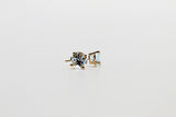 14K Yellow Gold Aquamarine Earrings