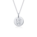 LOVE Paw Print Necklace