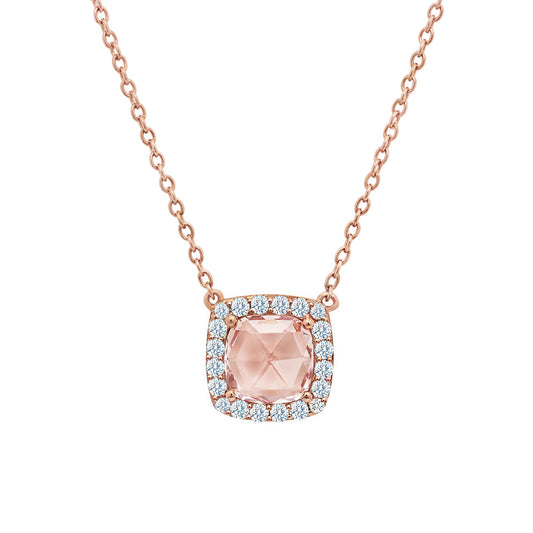 Cushion Halo Necklace