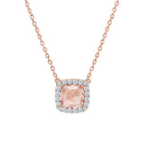 Cushion Halo Necklace