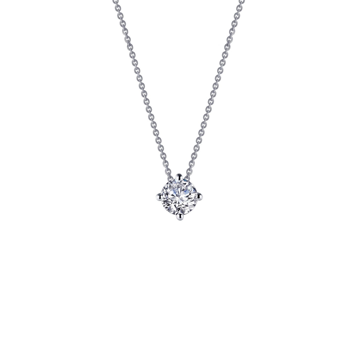 Simulated Diamond Solitaire Necklace