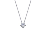Simulated Diamond Solitaire Necklace
