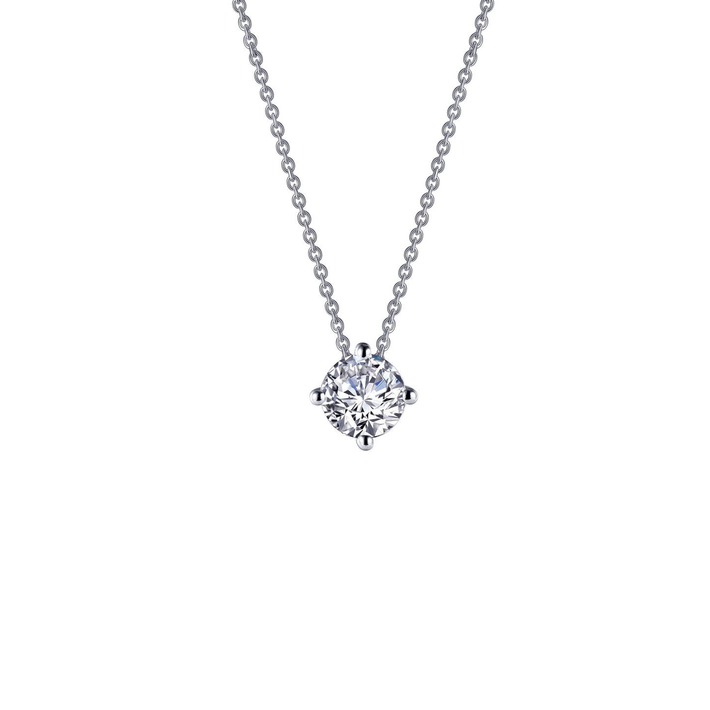 Simulated Diamond Solitaire Necklace