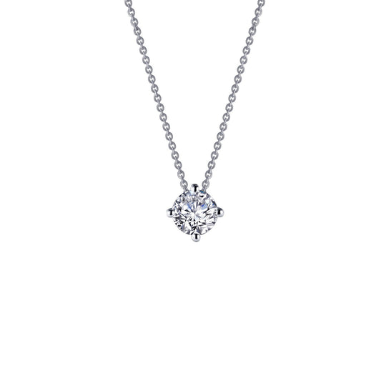 Simulated Diamond Solitaire Necklace
