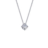 Simulated Diamond Solitaire Necklace