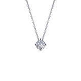 Simulated Diamond Solitaire Necklace