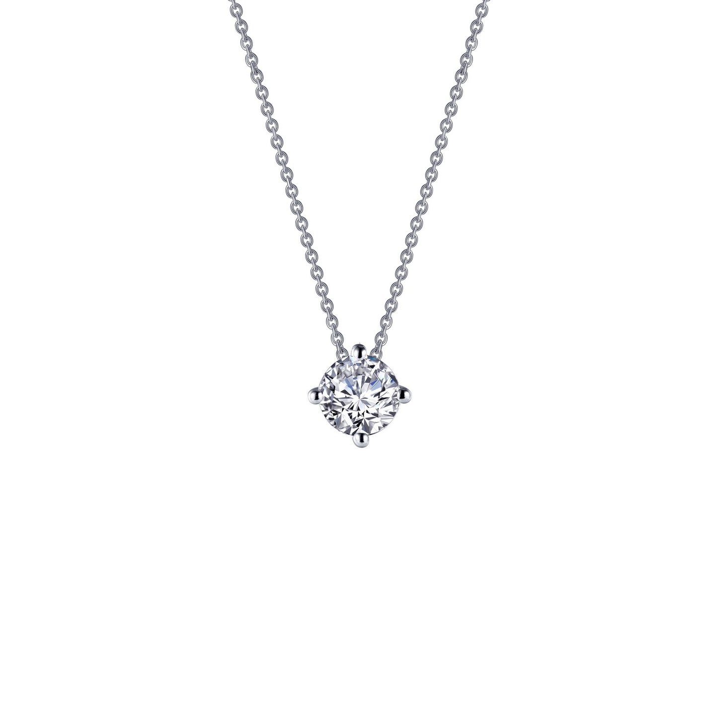 Simulated Diamond Solitaire Necklace