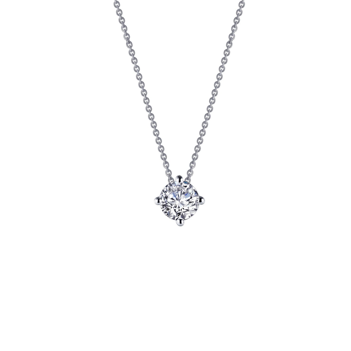 Simulated Diamond Solitaire Necklace