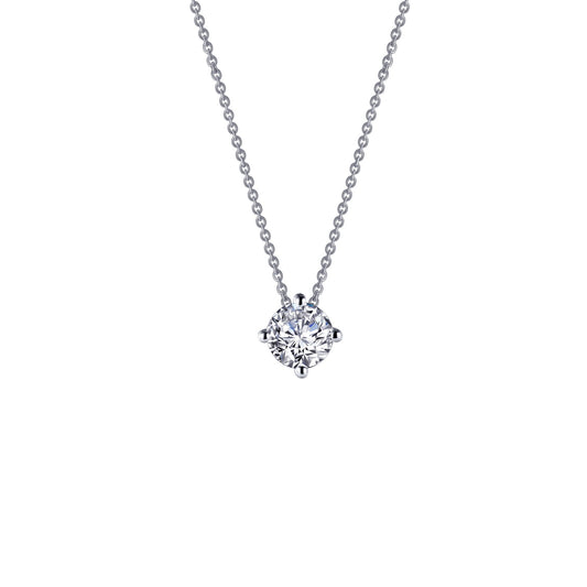 Simulated Diamond Solitaire Necklace