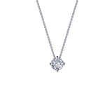 Simulated Diamond Solitaire Necklace