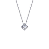 Simulated Diamond Solitaire Necklace