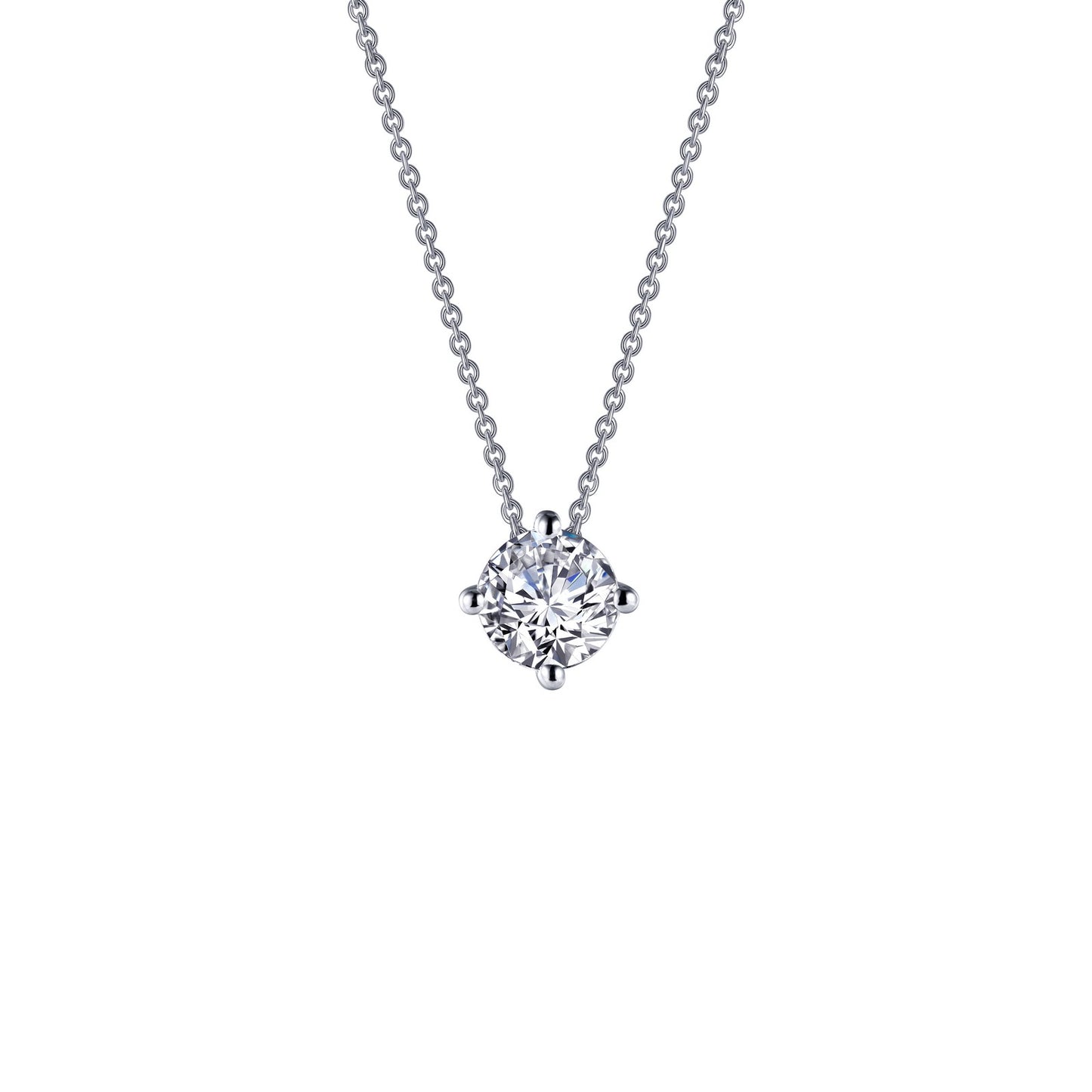 Simulated Diamond Solitaire Necklace