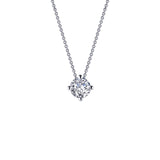 Simulated Diamond Solitaire Necklace
