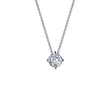 Simulated Diamond Solitaire Necklace