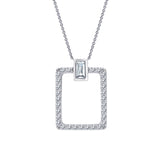 Open Rectangular Necklace