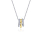 Two-tone Tube Charm on Chain N